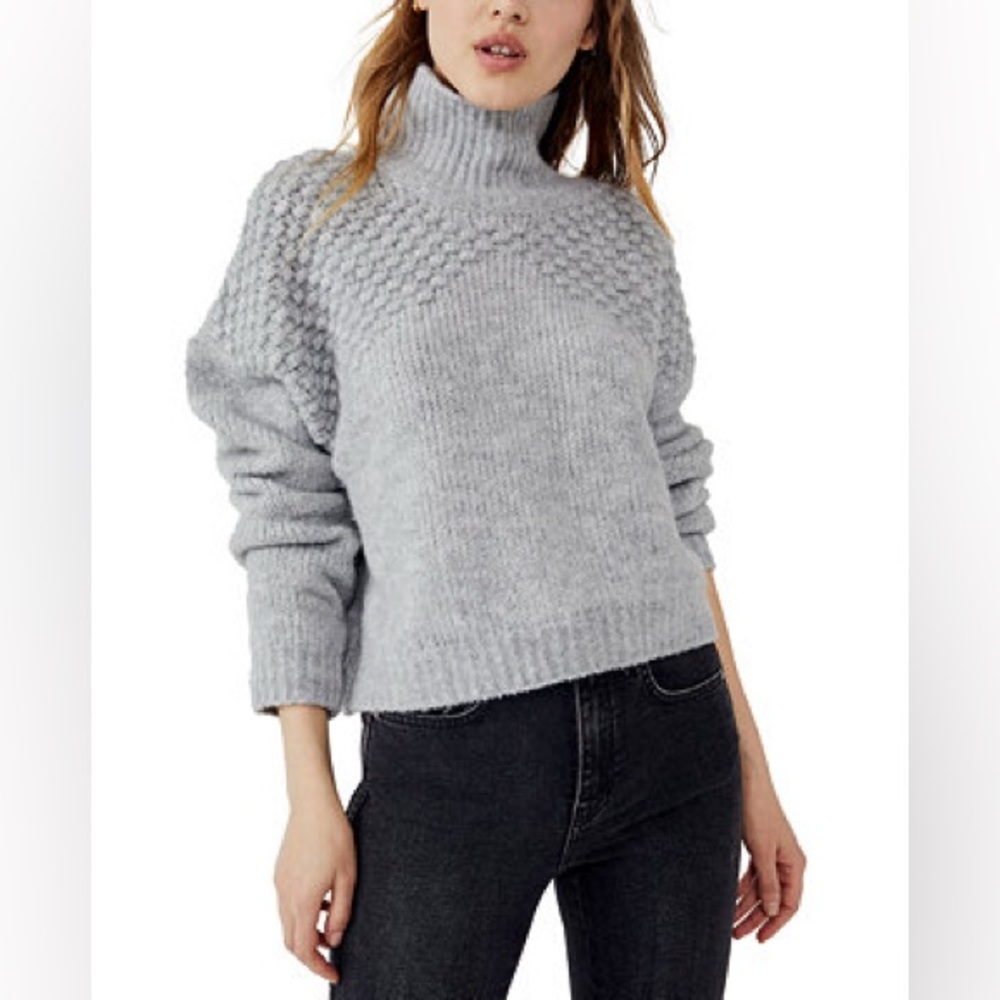 $128 FREE PEOPLE “Bradley” Turtleneck Sweater Pullover Women’s XL